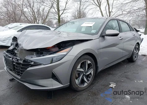 2022 Hyundai Elantra Hybrid Limited z USA, uszkodzony, nr VIN KMHLN4AJ1NU014532